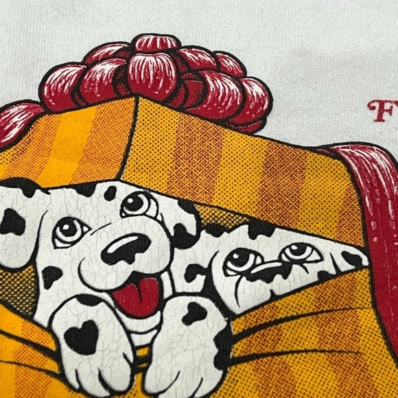 Vintage 1980s Florida Dalmatian Dog Breed Florida Travel Destination Sweatshirt - Picture 2 of 5